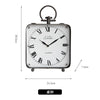Vagabond Vintage - Black Vintage Style Large Metal Table Clock