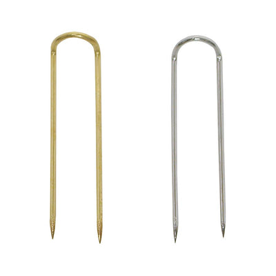 Zakka - 100pcs  Jewlery Display U Pin Gold Holder Fixings Pin