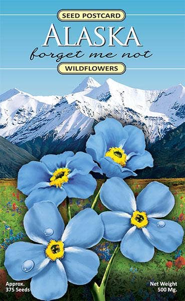 Created By Nature - Alaska Forget Me Not Wildflower Seed Packet