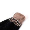 PEACH ACCESSORIES -  Two Tones Sequins Gloves: Blue