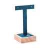 Zakka - Earring T Stand With A Base Leather Velvet Jewelry Display: Black Leather