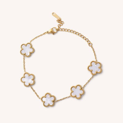 Nikki Smith Designs - White Shell Flora Bracelet