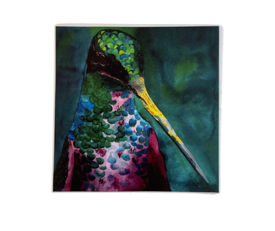 Sword Bill Hummingbird 4X4 Sticker