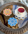 STP - Blue Tulips Small Ceramic Trivet