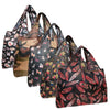 Wrapables.com - Wrapables Large Foldable Tote Nylon Reusable Grocery Bags, 5: Pink & Purple Bouquet