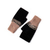 PEACH ACCESSORIES -  Two Tones Sequins Gloves: Blue