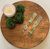 The Lanyard Boutique - Yellow Floral with Berries Fabric Lanyard: Swivel Clasp, Long