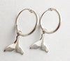 Semaki & Bird - Alaska Whale Tail Hoop Earrings - silver  Natural History