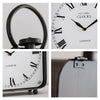Vagabond Vintage - Black Vintage Style Large Metal Table Clock
