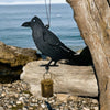Whimsies - Crow wind chime raven bell Garden recycling cute metal gifts