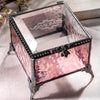 J Devlin Glass Art & Bert Anderson Collection - Mom Gift Stained Glass Jewelry Box By J Devlin Glass Art: Blue