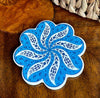 STP - Blue Tulips Small Ceramic Trivet