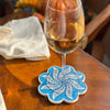 STP - Blue Tulips Small Ceramic Trivet