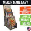 Torched Displays - Multi-Purpose Display Stand - Art Prints, Book & Records- Lg: Natural