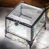 J Devlin Glass Art & Bert Anderson Collection - Mom Gift Stained Glass Jewelry Box By J Devlin Glass Art: Blue