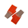 PEACH ACCESSORIES -  Two Tones Sequins Gloves: Orange