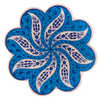STP - Blue Tulips Small Ceramic Trivet