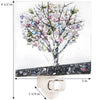 J Devlin Glass Art & Bert Anderson Collection - Tree Fused Fall Night Light J Devlin Ntl 159 Series: Purple