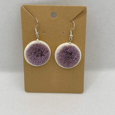 Menadelook - Round Caribou Tuff Earrings