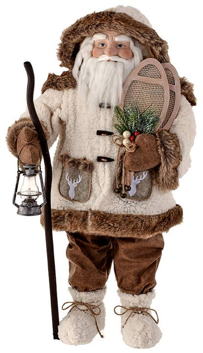 Will's Company - Winter Chalet Woodland Santa with Snowshoes - 36"
