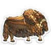 Alaska Wild & Free - Muskox - Muskoxen: Brown, Magnet, 3x2