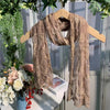 Funkyrel® Atzbranding Limited - Scravii - Embroidered Lace Small Shawl Scarf: RED