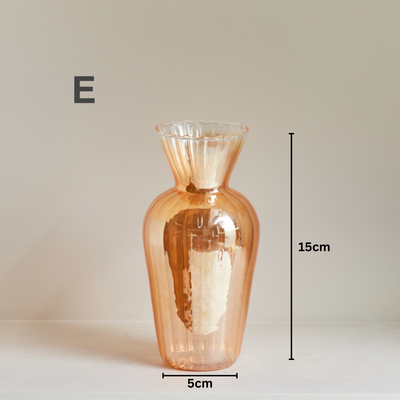 IVORE.GROUP - Gold Glass Decorative Vase