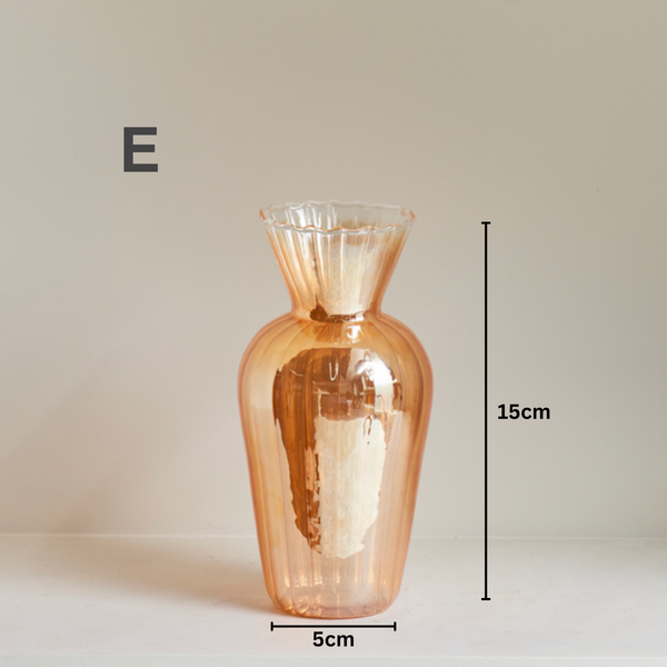 IVORE.GROUP - Gold Glass Decorative Vase