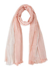 Fennco Styles - Crinkled Ombre Stripe Wrap Scarf: Beige