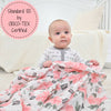 LollyBanks - Pretty in Peony Baby Swaddle Blanket