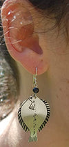 Semaki & Bird - Alaska Halibut Earrings - silver