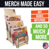 Torched Displays - Multi-Purpose Display Stand - Art Prints, Book & Records- Lg: Natural