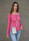 Liz Soto Handbags - Gina compact cross body: Cross body, Bone
