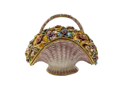Astoria Gift Corporation - Flower Basket Trinket Box: Pink