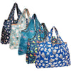 Wrapables.com - Wrapables Large Foldable Tote Nylon Reusable Grocery Bags, 5: Exotic Bloom