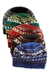 Ganesh Himal Trading - Wool Knit Patterned Hat, fleece lined