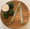 The Lanyard Boutique - Yellow Floral with Berries Fabric Lanyard: Swivel Clasp, Long