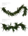 Luxe B Co - Norfolk & Cypress Mix Real Touch Faux Chrismas Garland 6ft