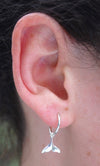 Semaki & Bird - Alaska Whale Tail Hoop Earrings - silver  Natural History
