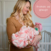 LollyBanks - Beautiful Bows Baby Swaddle Blanket