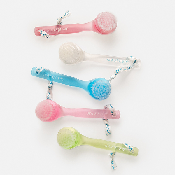Bath Accessories Company - Soft Exfoliating Face Brush: Burgundy