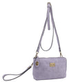 Liz Soto Handbags - Tina cross-body, wallet, cell phone and wristlet: Cross body, Lt. Grey