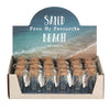 Something Different Wholesale - Set of 24 Souvenir Beach Sand Glass Bottles in Display
