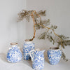 Forpost Trade Inc - Ceramic Vase, Blue Flowers
