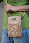 Liz Soto Handbags - Gina compact cross body: Cross body, Sand