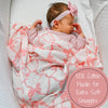 LollyBanks - Beautiful Bows Baby Swaddle Blanket