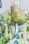 Think Brink - 3 Light Blue Green Plug-in Chandelier