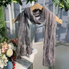 Funkyrel® Atzbranding Limited - Scravii - Embroidered Lace Small Shawl Scarf: COFFEE