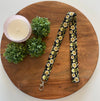 The Lanyard Boutique - Honey Flower Fabric Lanyard: Swivel Clasp, Short