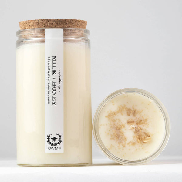 Nectar Republic - Milk + Honey : Apothecary Candle ( Comforting Spring )